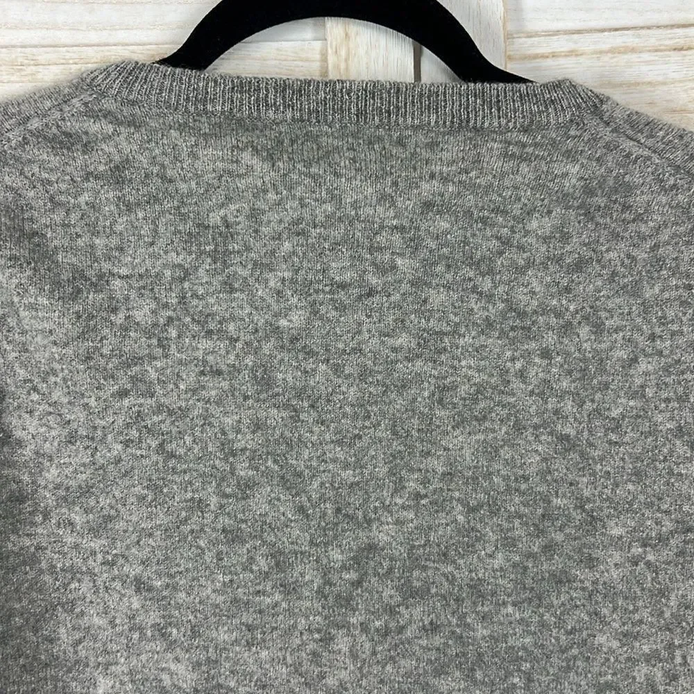 Club Room Macy's V-Neck Gray Cashmere Sweater